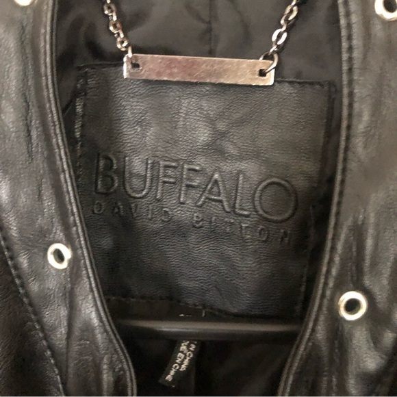 Buffalo Faux Leather Motorcycle Vest Small - Picture 2 of 6